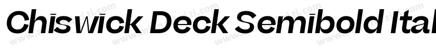 Chiswick Deck Semibold Italic字体转换
